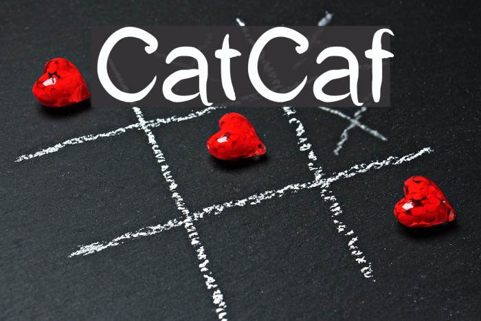 CatCaf Font examples