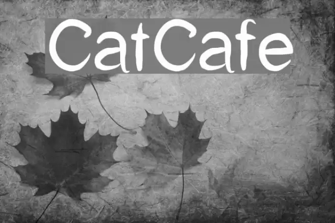 CatCafe Font examples