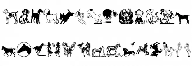 CatDogHorse Font LOWERCASE