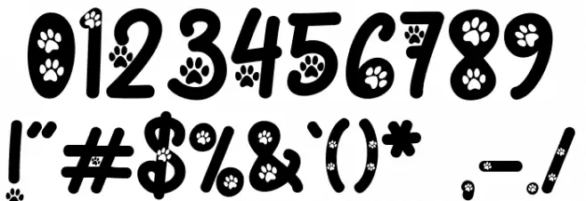 CatPaw Font OTHER CHARS