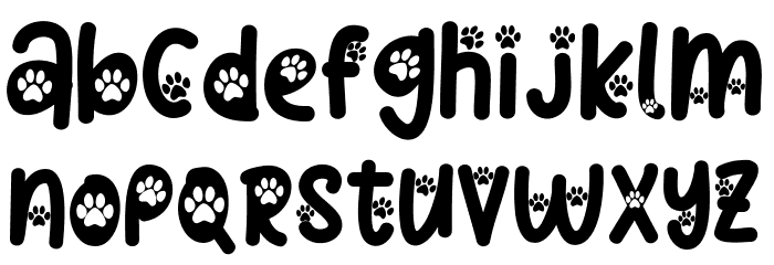 CatPaw Font LOWERCASE