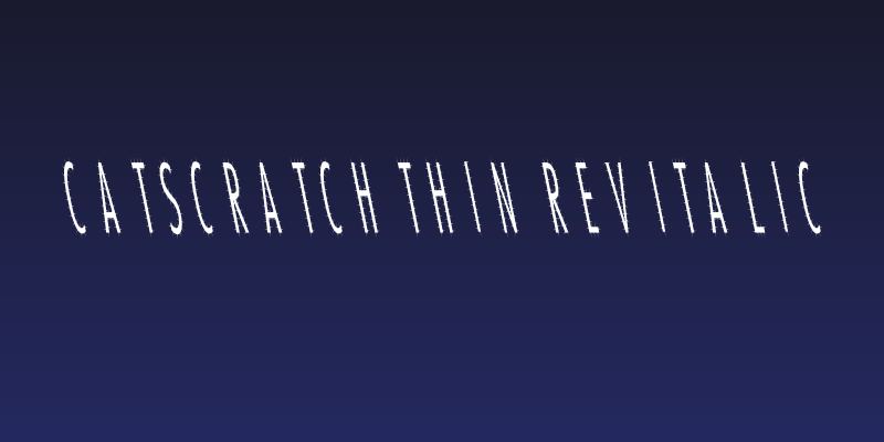 CatScratch Thin Rev Italic Social Header