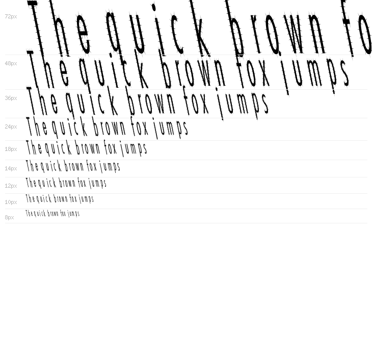 CatScratch Thin Rev Italic Waterfall