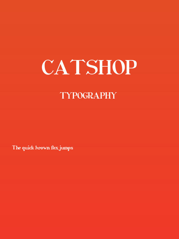 CatShop Poster