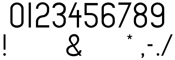 Cata Sans Regular Font OTHER CHARS