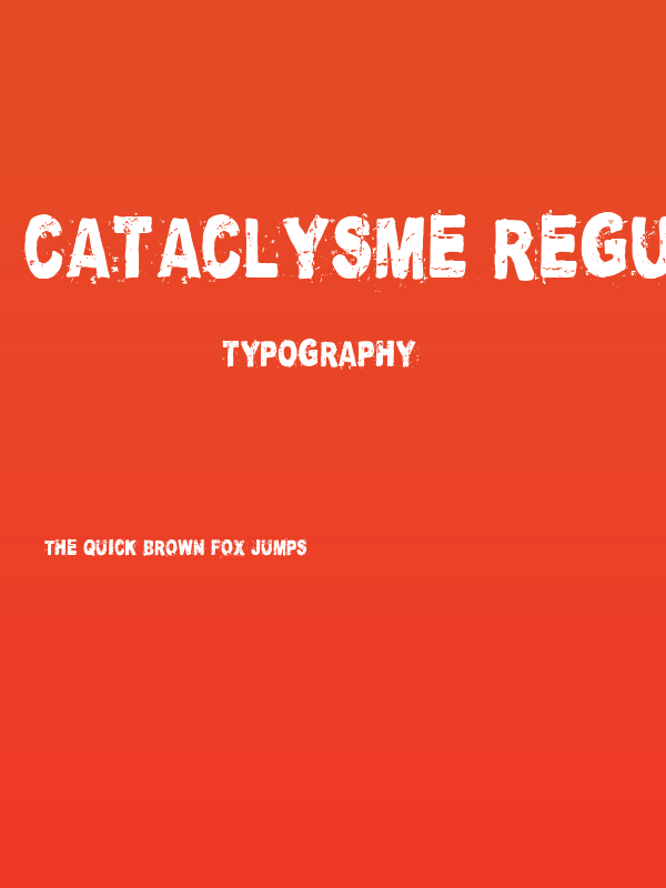 Cataclysme Regular Poster