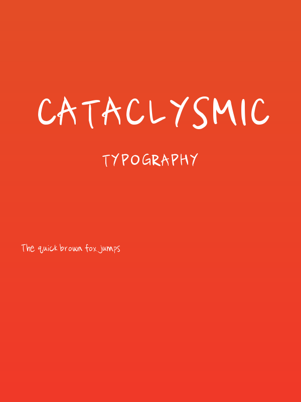 Cataclysmic Poster
