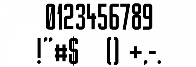 Cataclysmo フォント その他の文字