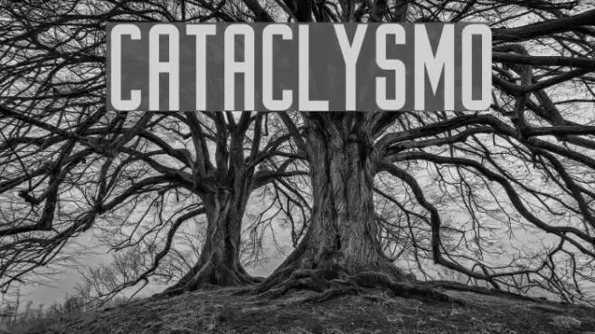 Cataclysmo フォント examples