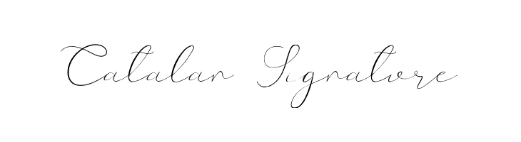 Catalan Signature  フリーフォントのダウンロード