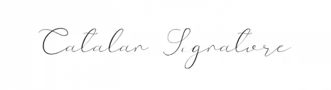 Catalan Signature  免费字体下载