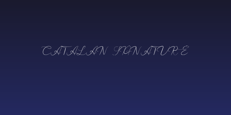 Catalan Signature Social Header