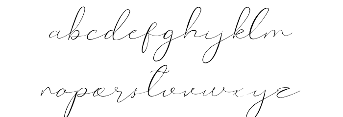 Catalan Signature Font LOWERCASE
