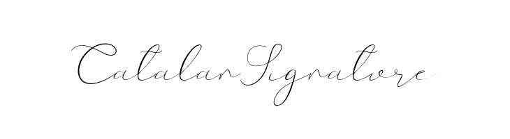 CatalanSignature  フリーフォントのダウンロード