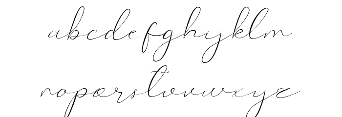 CatalanSignature Font LOWERCASE