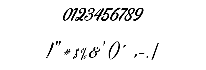 Cataleya Font OTHER CHARS