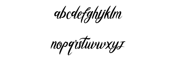 Cataleya Font LOWERCASE