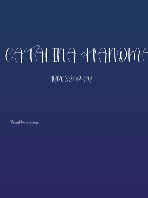Catalina Handmade Poster