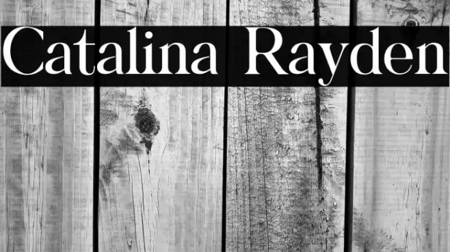 Catalina Rayden Font examples
