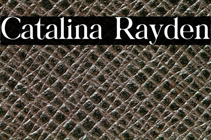 Catalina Rayden Example 2