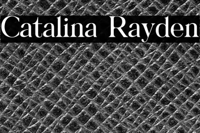 Catalina Rayden Font examples
