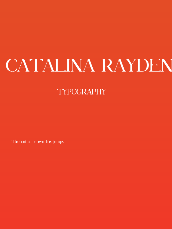 Catalina Rayden Poster