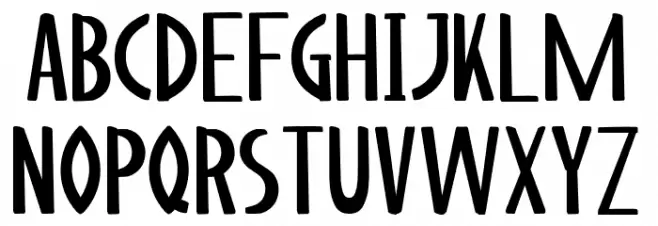 Catalina Font UPPERCASE