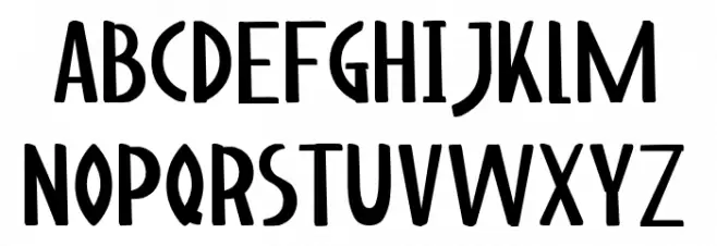 Catalina フォント 小文字