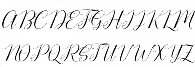 CatalineScript Schriftart Groß