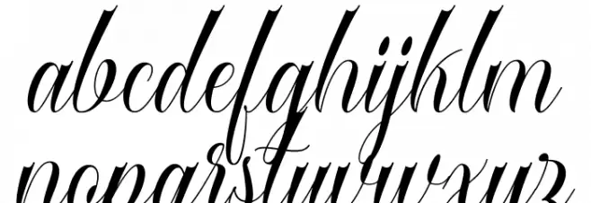 CatalineScript Font Litere mici