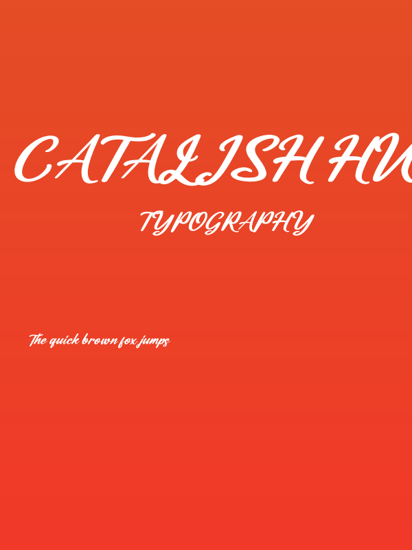 Catalish Huntera Italic Poster