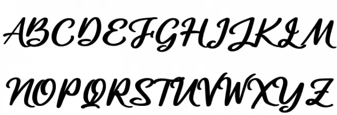 Catalish Huntera Font UPPERCASE