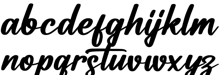 Catalish Huntera Font LOWERCASE