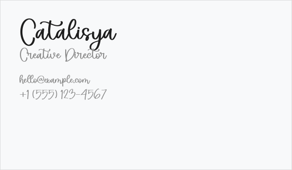 Catalisya Business Card