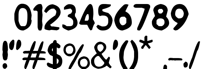 Catalogue Font OTHER CHARS
