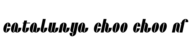 Catalunya Choo Choo NF  フリーフォントのダウンロード