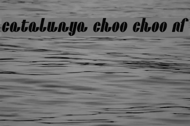 Catalunya Choo Choo NF Font examples