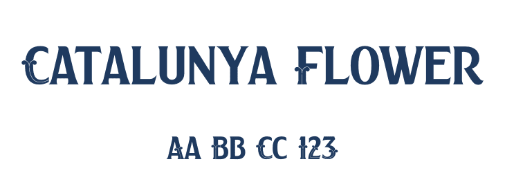 Catalunya Flower Font Preview