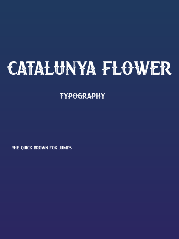 Catalunya Flower Poster