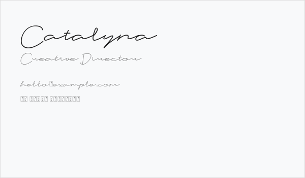 Catalyna Business Card