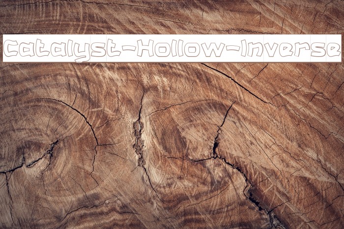 Catalyst-Hollow-Inverse Font examples
