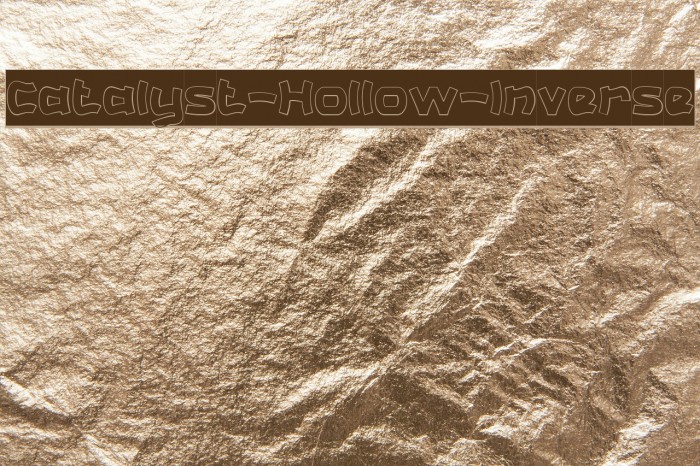 Catalyst-Hollow-Inverse Font examples