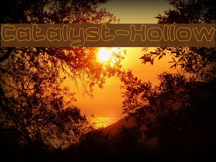 Catalyst-Hollow Font examples
