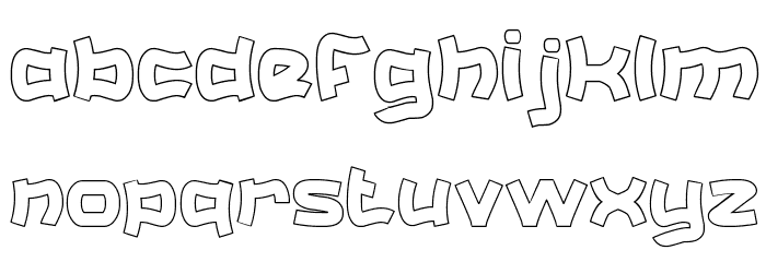 Catalyst-Hollow Font LOWERCASE