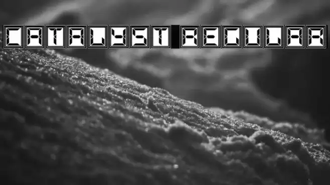 Catalyst Regular फ़ॉन्ट examples