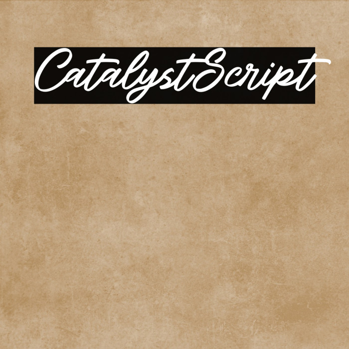 CatalystScript Example 1