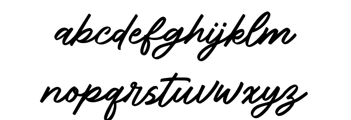 CatalystScript Font LOWERCASE