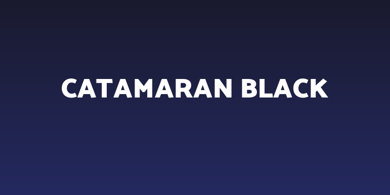 Catamaran Black Social Header