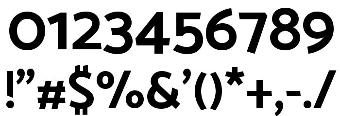 Catamaran Bold Font OTHER CHARS