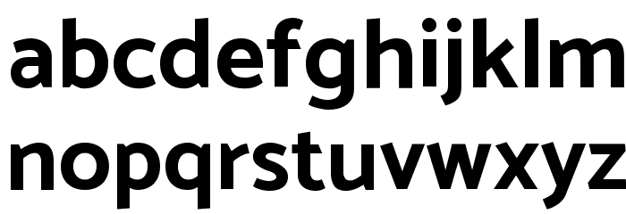 Catamaran Bold Font LOWERCASE